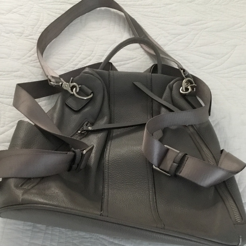 Women's gray backpack